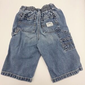 Vintage OshKosh B'gosh Denim Carpenter Style Pants Baby Elastic Waist 12 Mo Y2K
